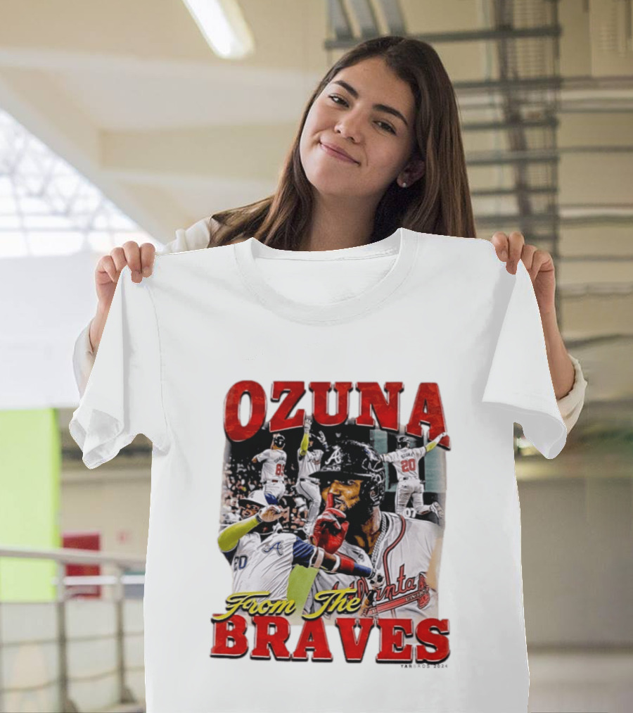 Ozuna Atlanta Braves 20 Baseball Celebration T-Shirt