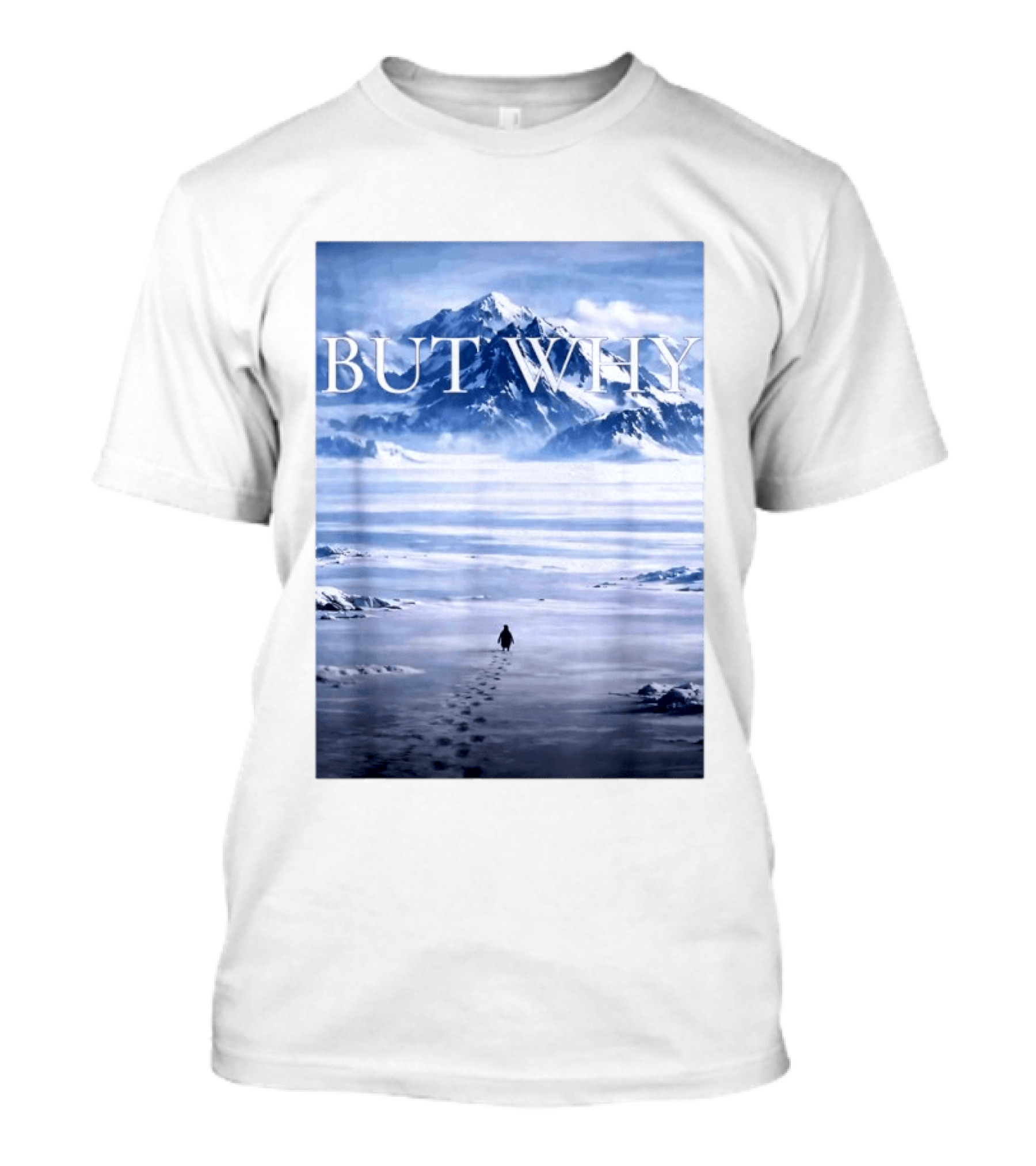 But Why Penguin Mountains T-Shirt