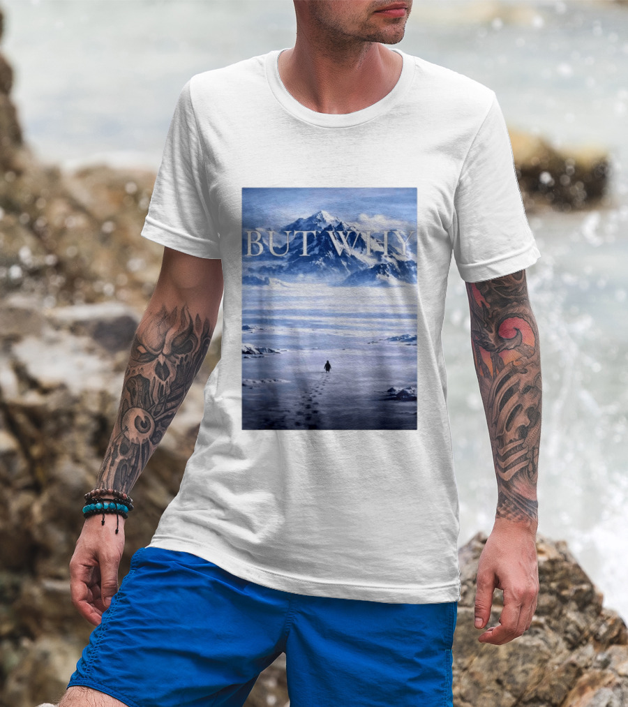 But Why Penguin Mountains T-Shirt