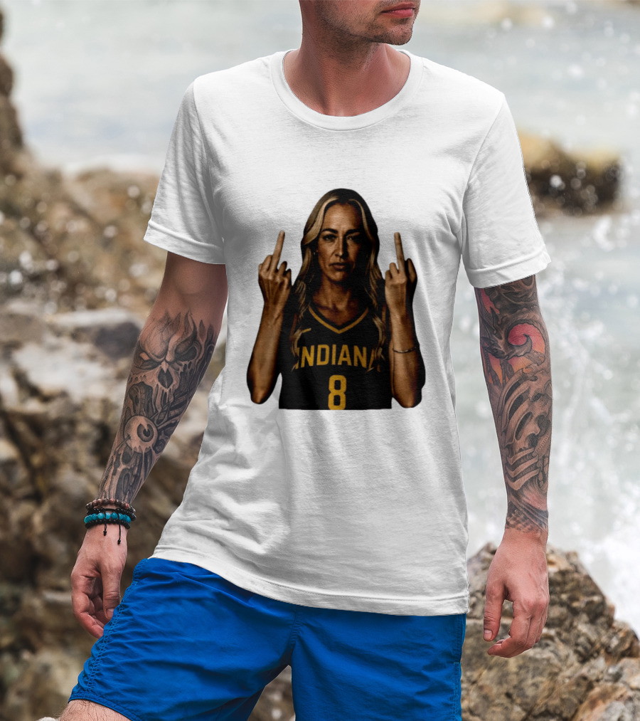 INDIANA 8 Flipping The Bird T-Shirt
