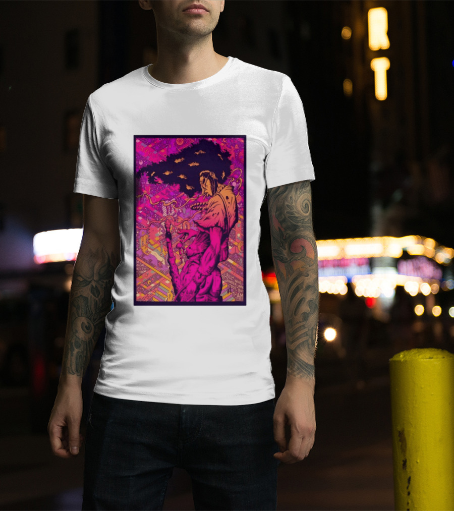 Third Eye Samurai Not All Who Wander Are Lost But I Am Psychedelic Fantasy Scene T-Shirt