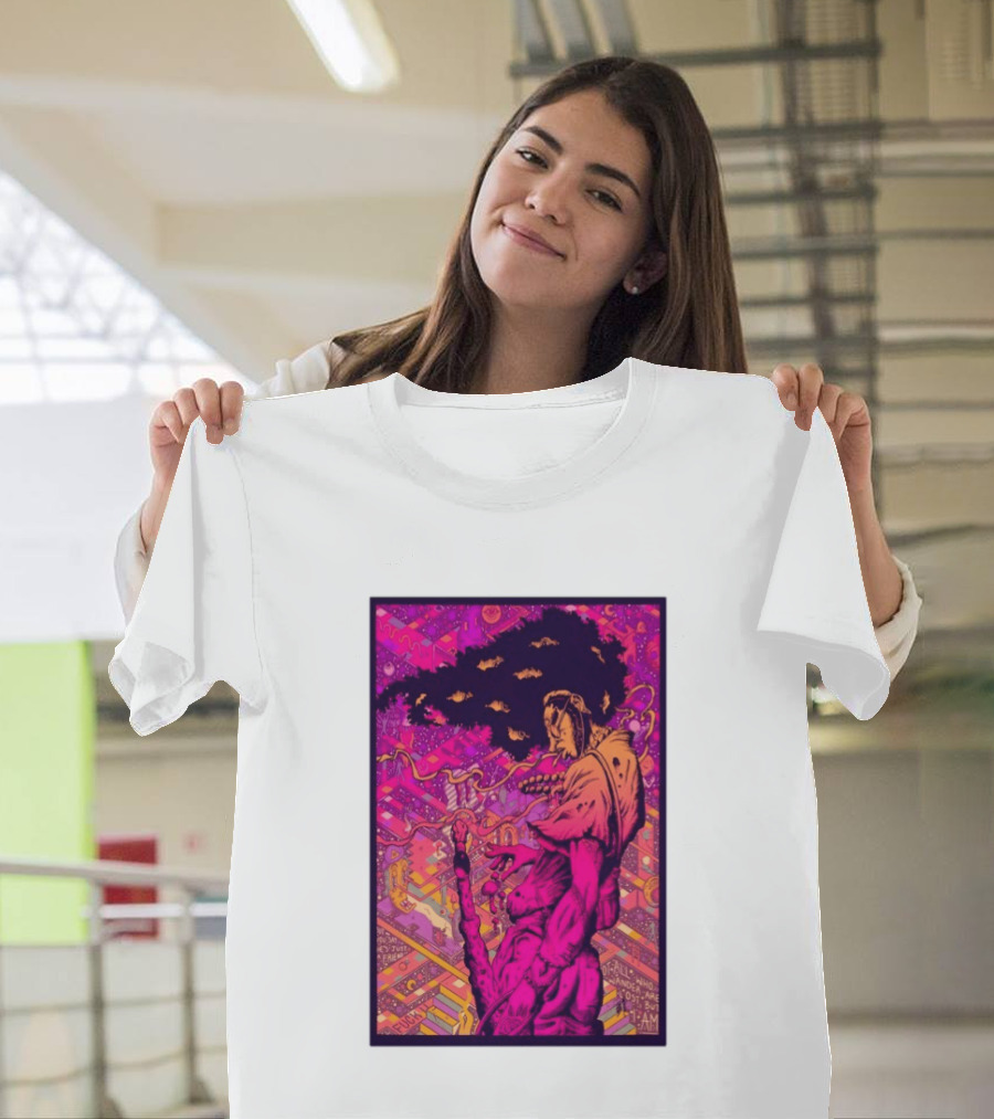 Third Eye Samurai Not All Who Wander Are Lost But I Am Psychedelic Fantasy Scene T-Shirt