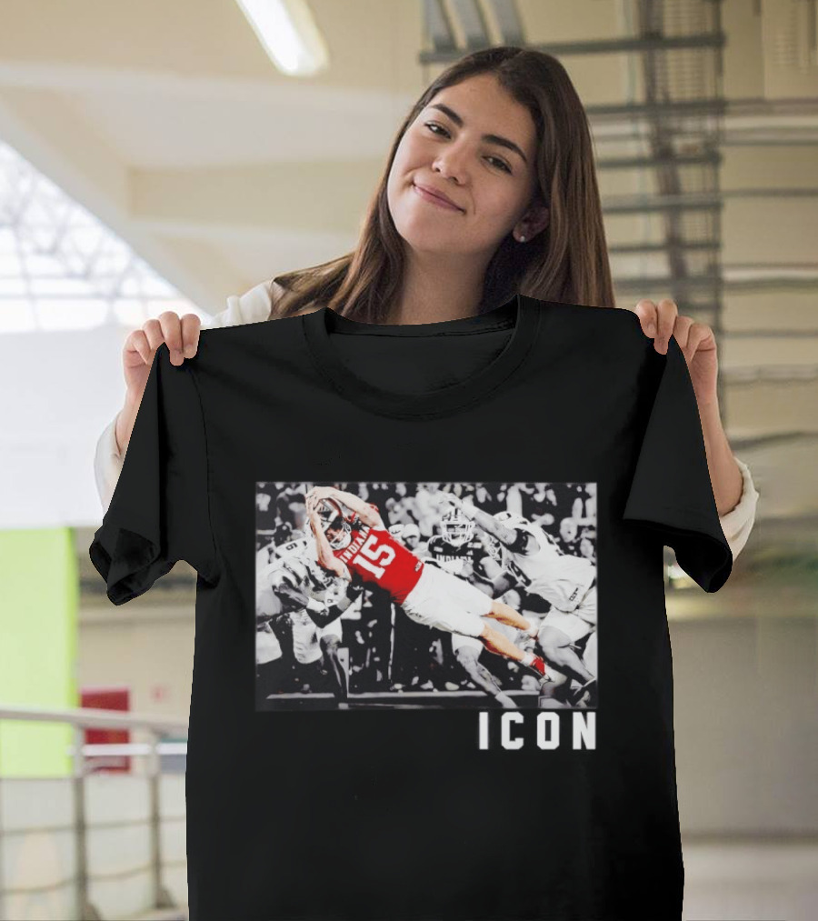 ICON Indiana Hoosiers Football Number 15 Action Play T-Shirt