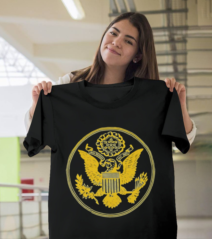 Eagle Iron Reagan Eat Sht Presidential Seal Oval T-Shirt