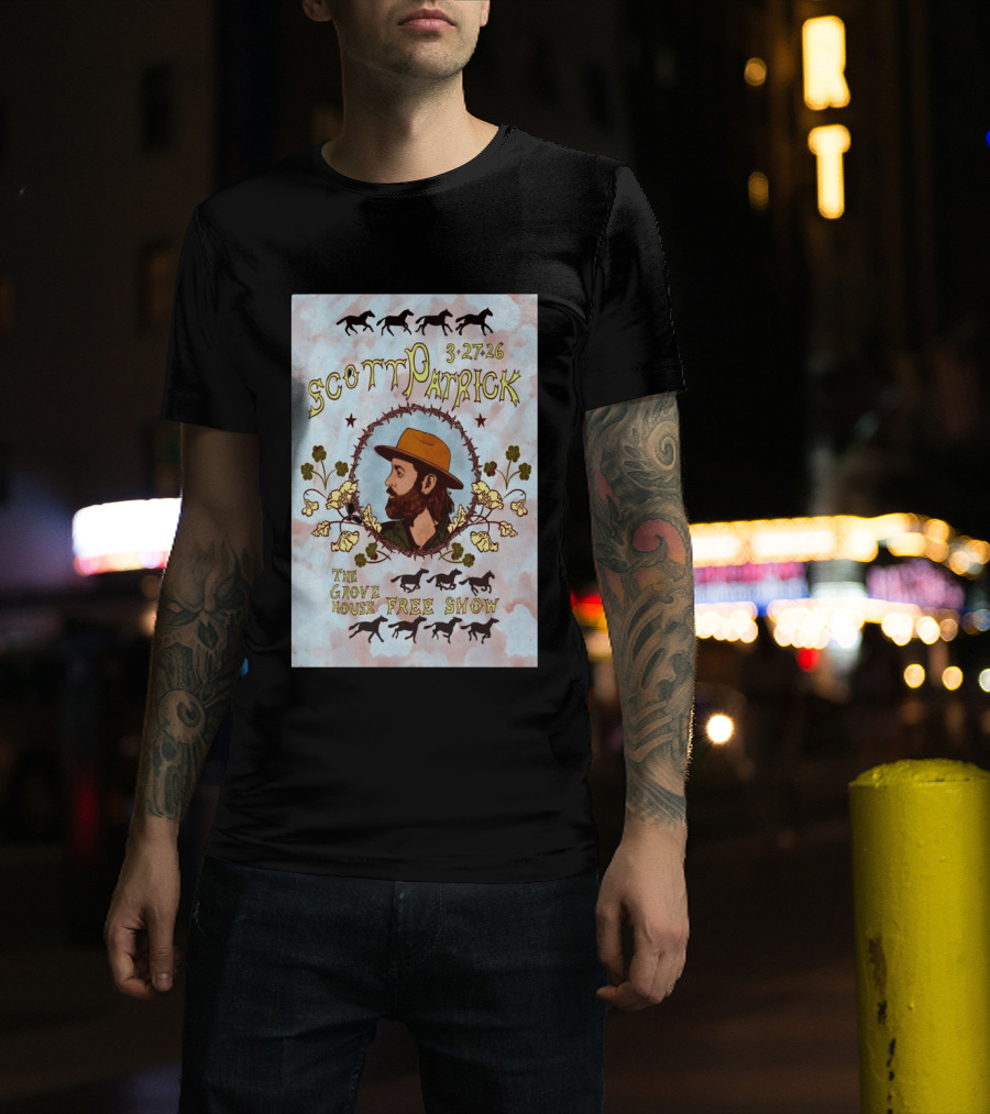 Scott Patrick The Grove House Free Show Mariposa CA March 27 2026 T-Shirt