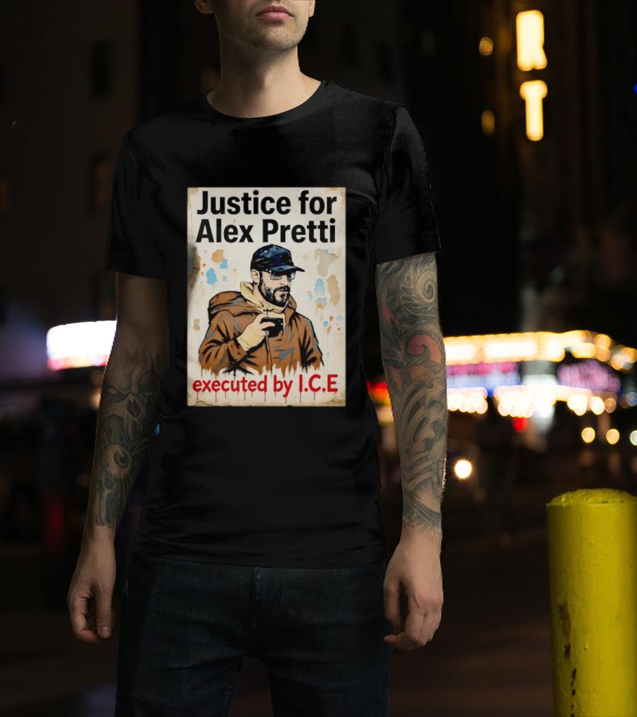 Justice For Alex Pretti Executed By ICE Visual T-Shirt