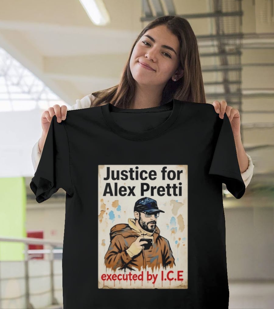 Justice For Alex Pretti Executed By ICE Visual T-Shirt