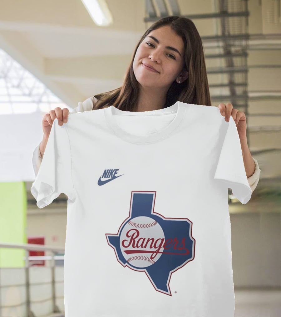 Rangers Baseball Texas Map Iconic Team T-Shirt