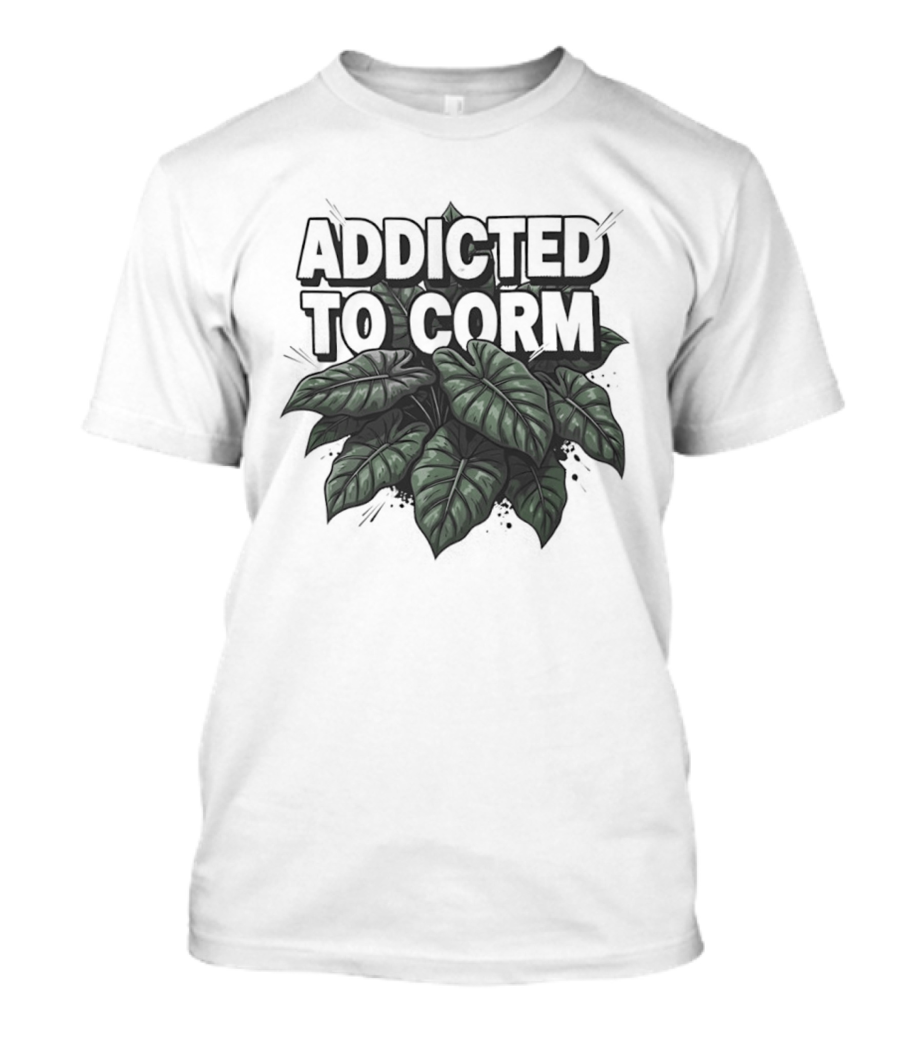 Addicted To Corm Jungle Leaves Aesthetic T-Shirt