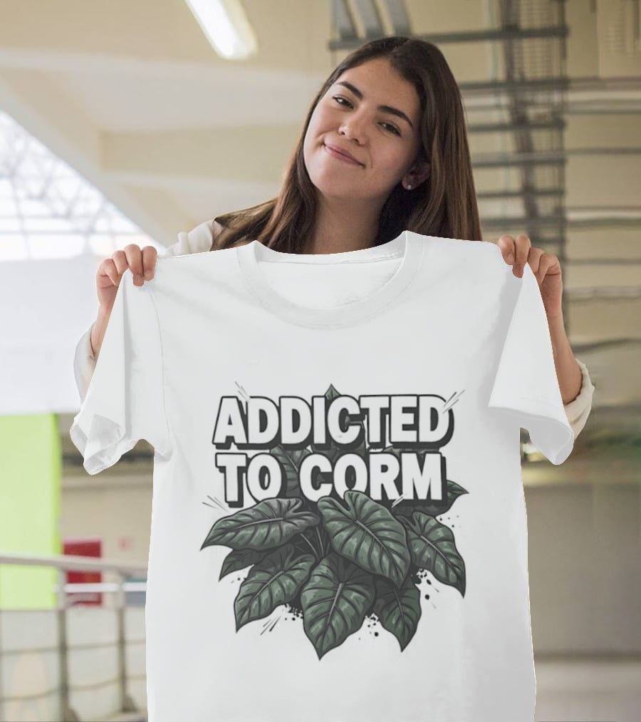 Addicted To Corm Jungle Leaves Aesthetic T-Shirt