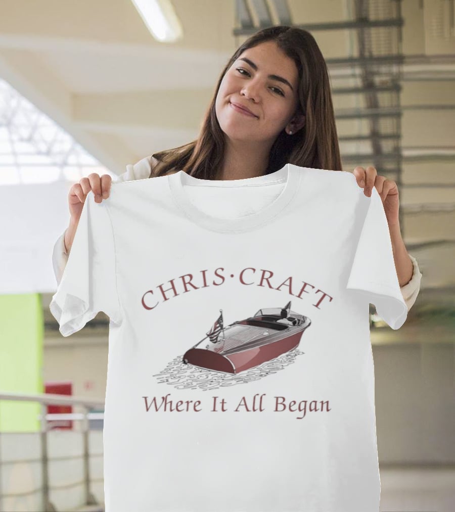 CHRIS CRAFT Boats Where It All Began T-Shirt