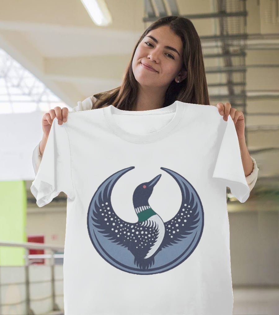 The Loon Platoon Rebel Alliance Emblem Bird Circular T-Shirt