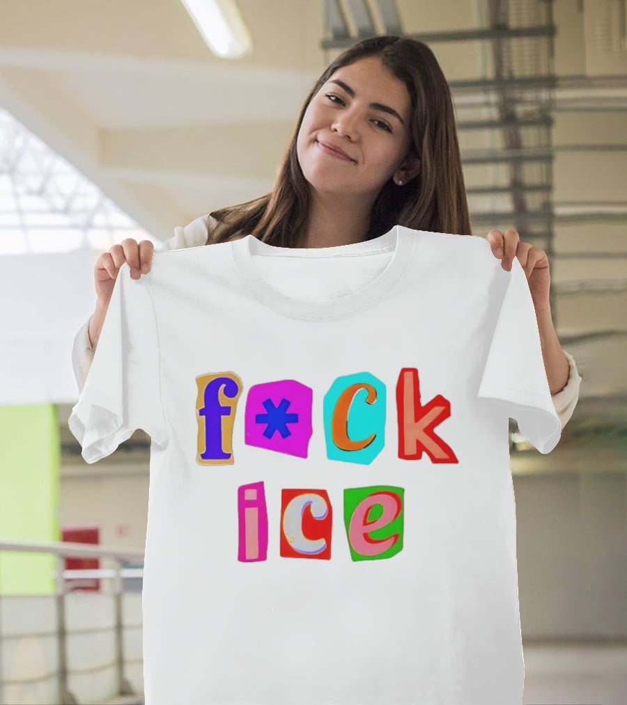 F*ck Ice Colorful Letters T-Shirt