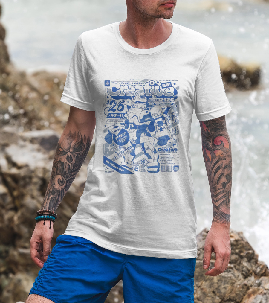 PlayStation Creative Mecha Comic PSM Since 94 Volume 26 T-Shirt
