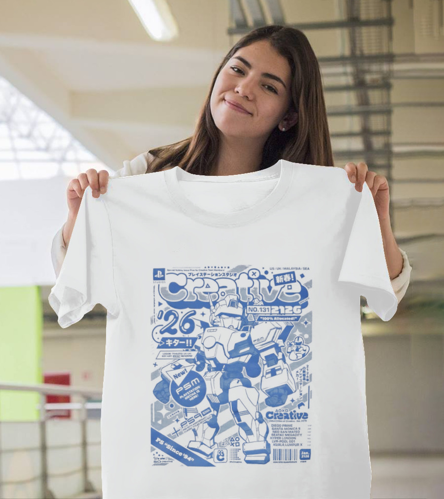 PlayStation Creative Mecha Comic PSM Since 94 Volume 26 T-Shirt