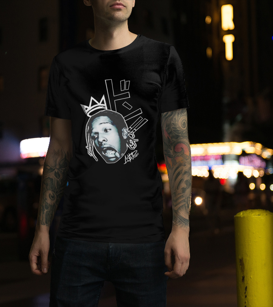 ASAP Rocky VI Big Head Crown Graphic Japan Text Signature T-Shirt