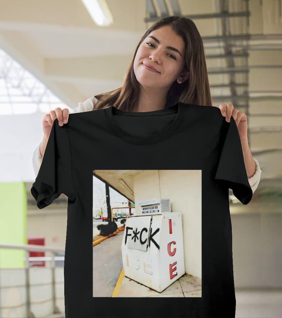 F*ck ICE Abolish ICE Message On Ice Bin T-Shirt