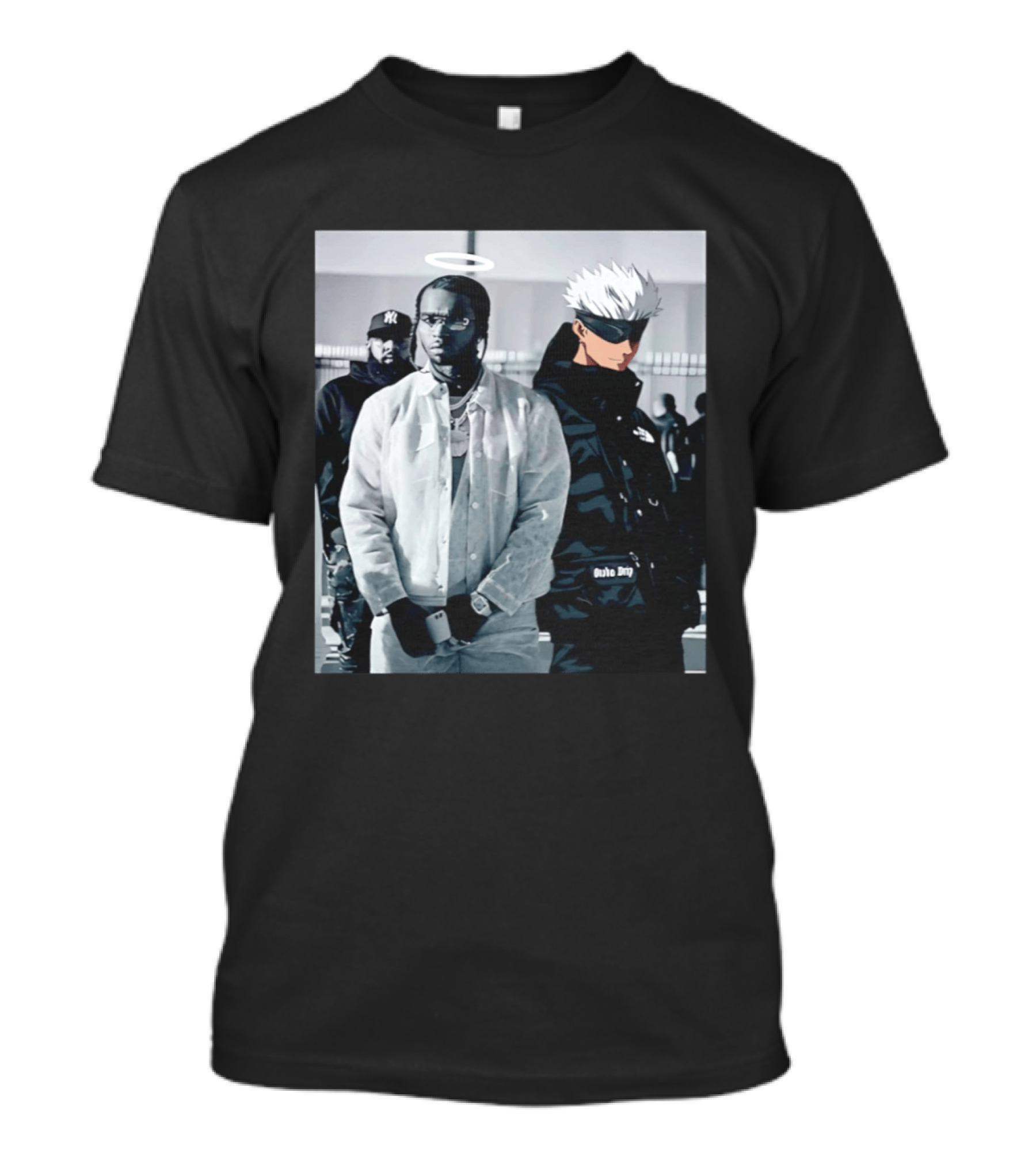 Jujutsu Kaisen Gojo Satoru Pop Smoke Collaboration T-Shirt