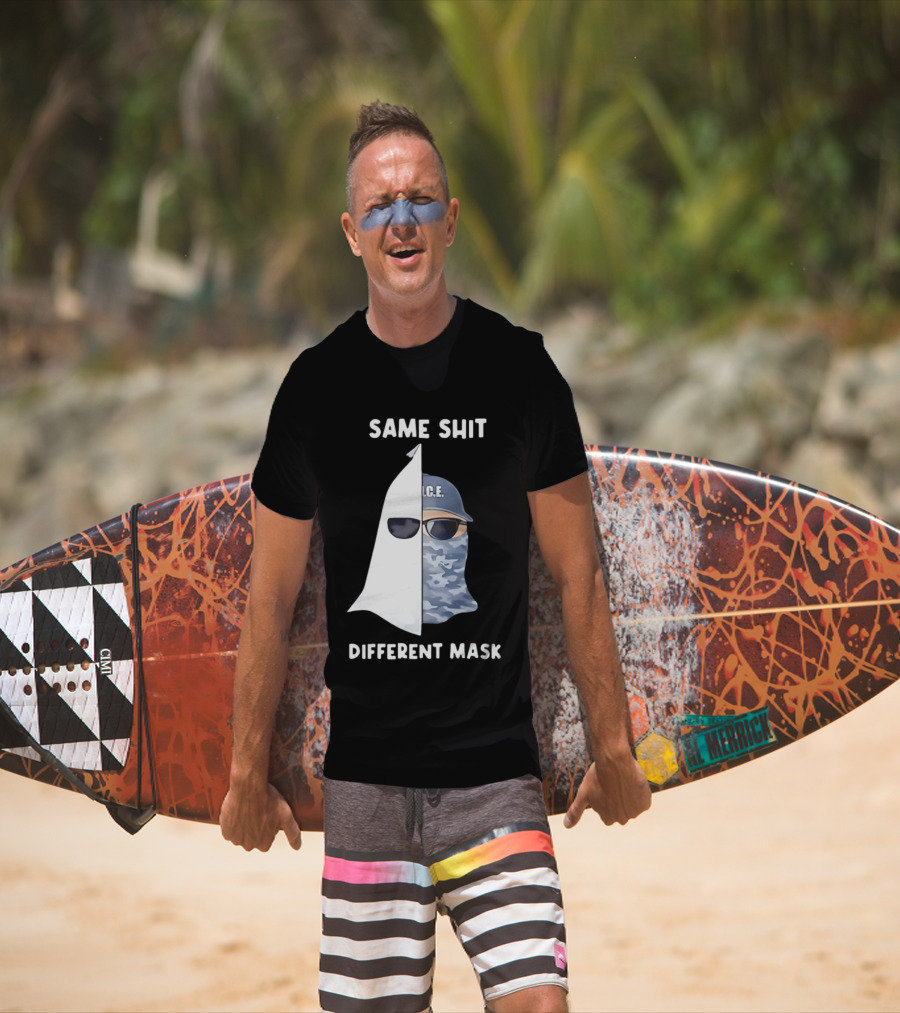 Same Shit Different Mask ICE KKK Commentary T-Shirt