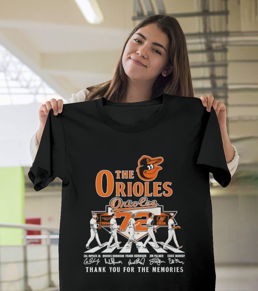 The Orioles 72 Thank You For The Memories MLB Legends T-Shirt