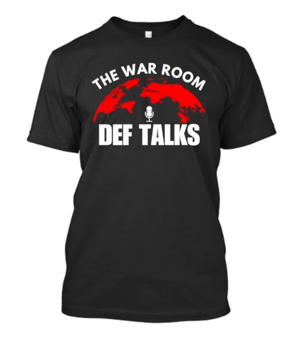 The War Room Def Talks Red World Map Microphone T-Shirt