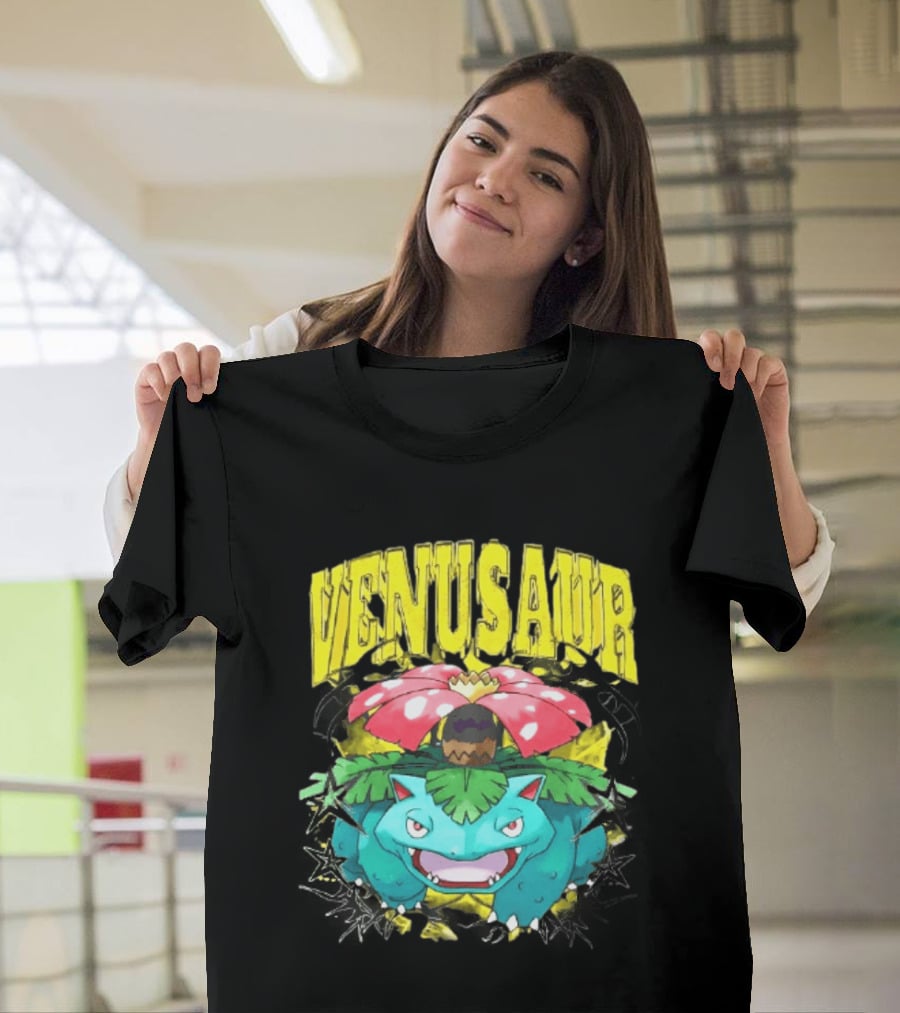 Venusaur Grass Poison Type Pokemon Anime T-Shirt