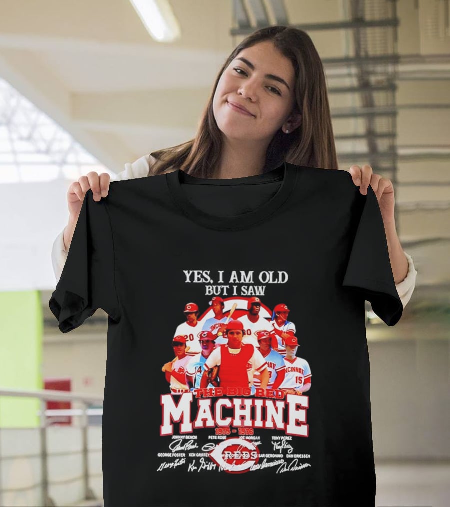 Cincinnati Reds Legendary Players The Big Red Machine 1975 To 1976 T-Shirt