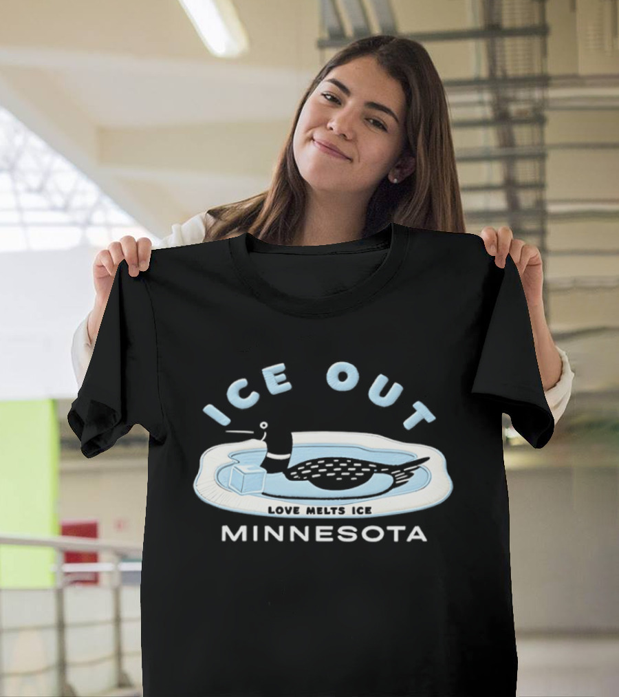 Ice Out Love Melts Ice Minnesota T-Shirt