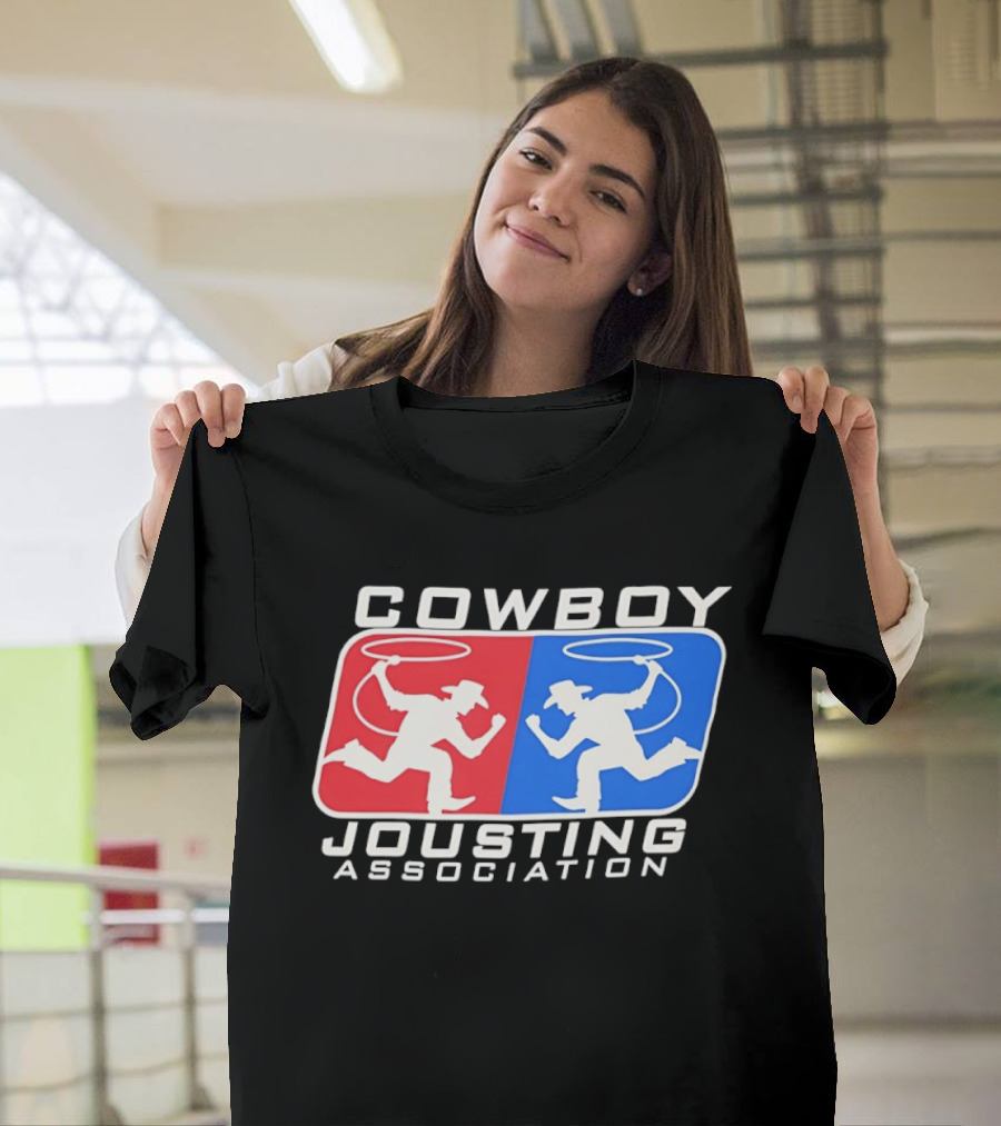 Cowboy Jousting Association Lasso Duel Red Blue Classic Competition T-Shirt
