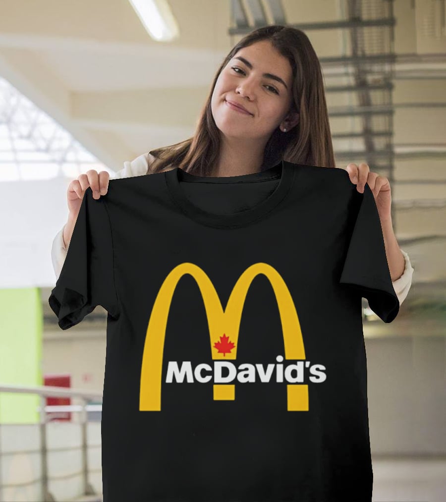 McDavid's McDonald's Canada Maple Leaf Arch T-Shirt