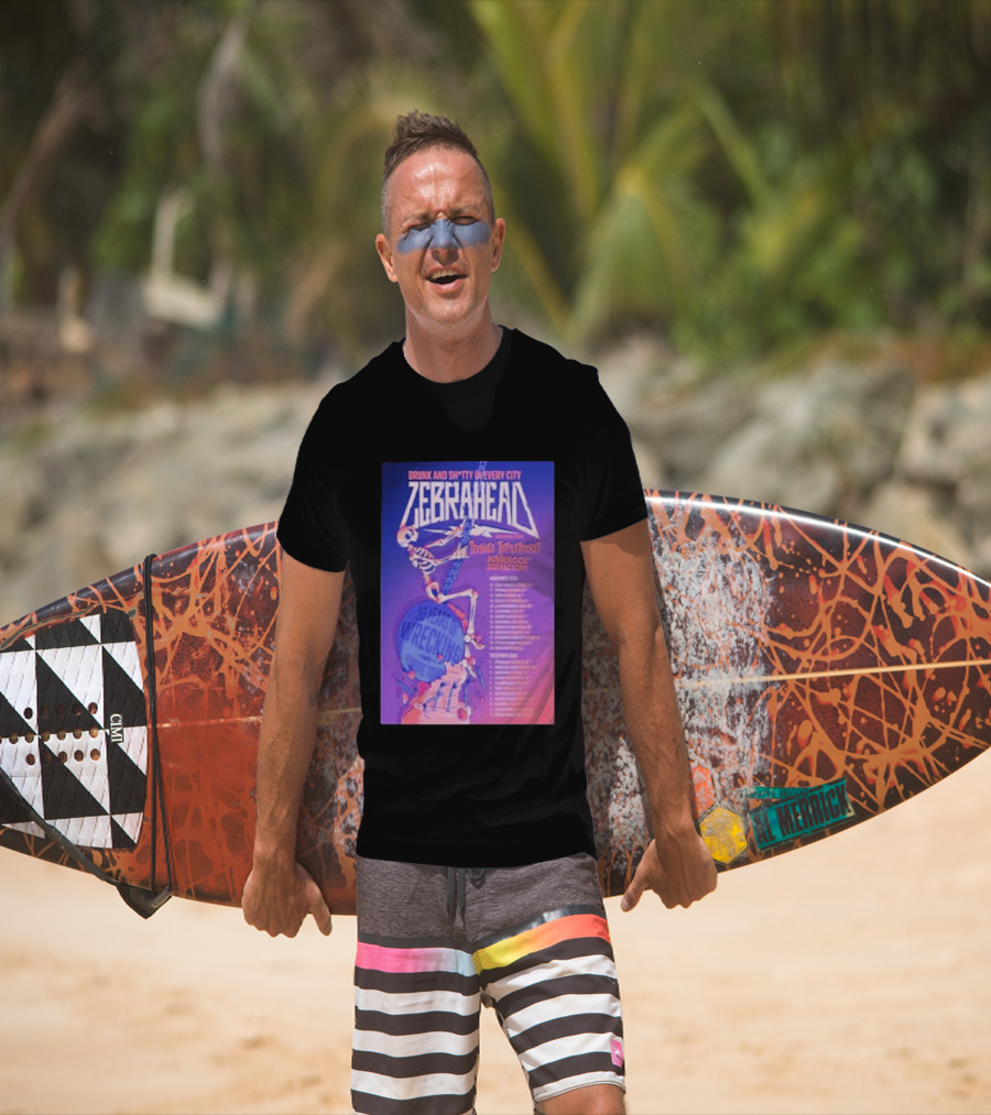 Zebrahead Tour 2026 Drunk And Sh*tty Every City With Teenage Bottlerocket And Punk Rock Factory T-Shirt