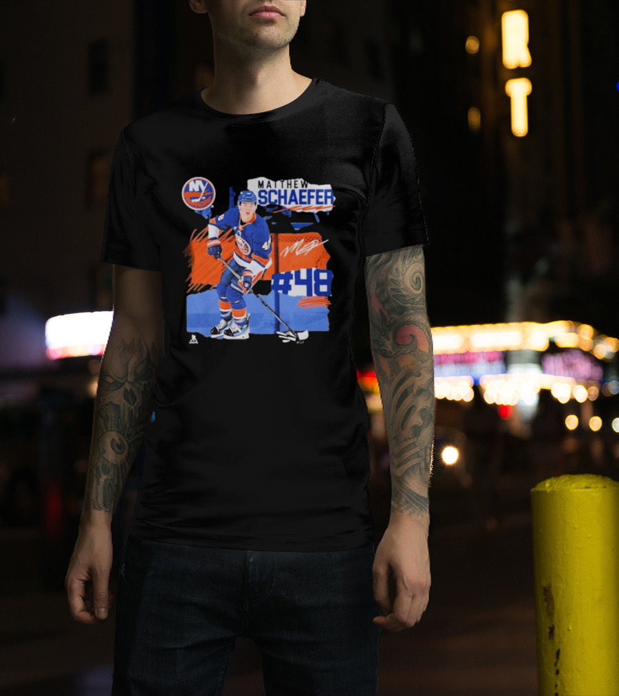New York Islanders Matthew Schaefer 48 Fresh Ice T-Shirt