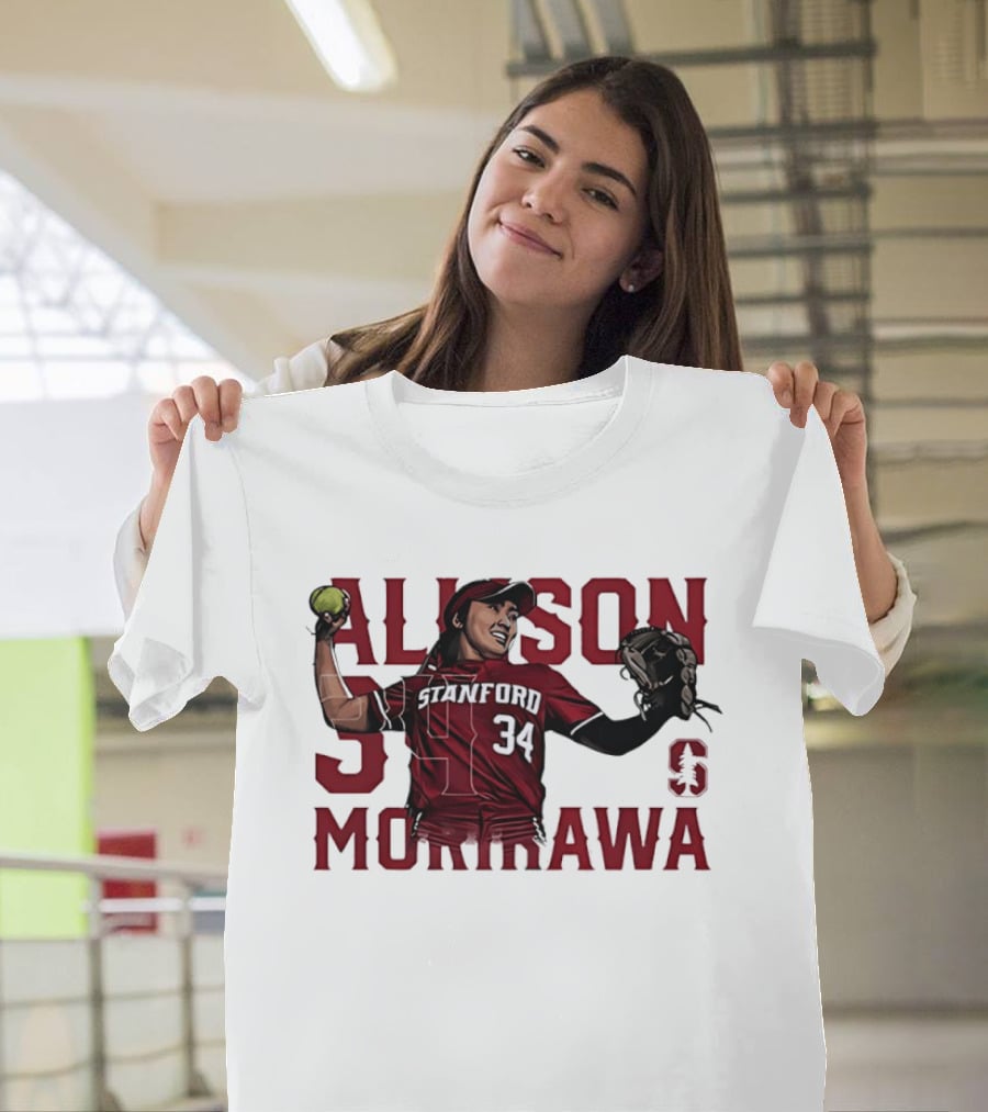 Allison Morikawa 34 Stanford Softball Cardinal S T-Shirt