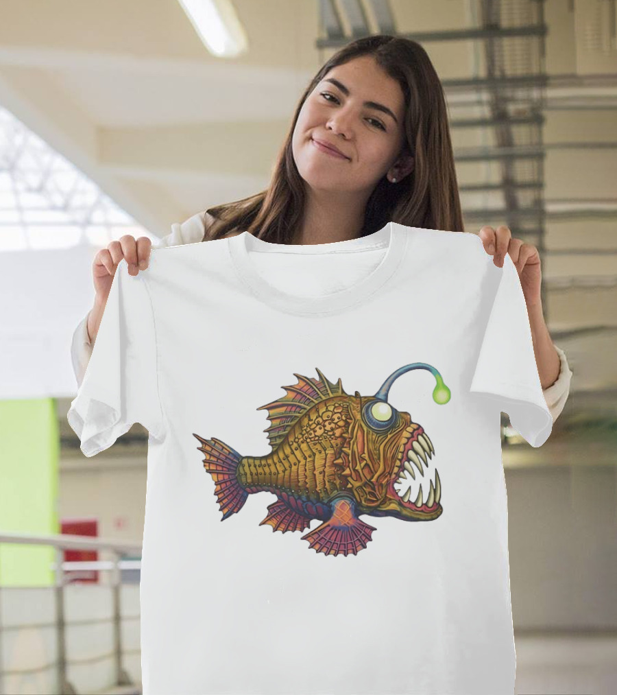 Anglerfish Deep Sea Monster Bright Lure T-Shirt