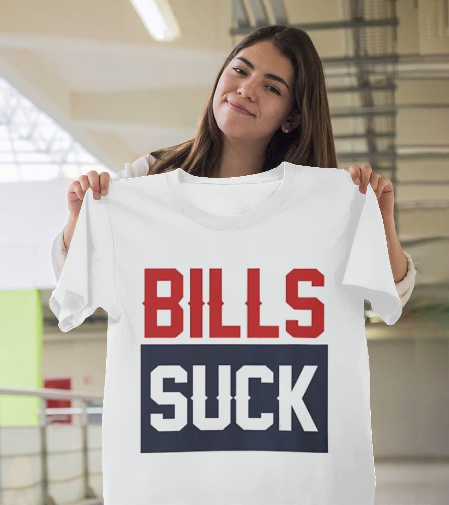 New England Patriots Rivalry Bills Suck Fan Gear T-Shirt