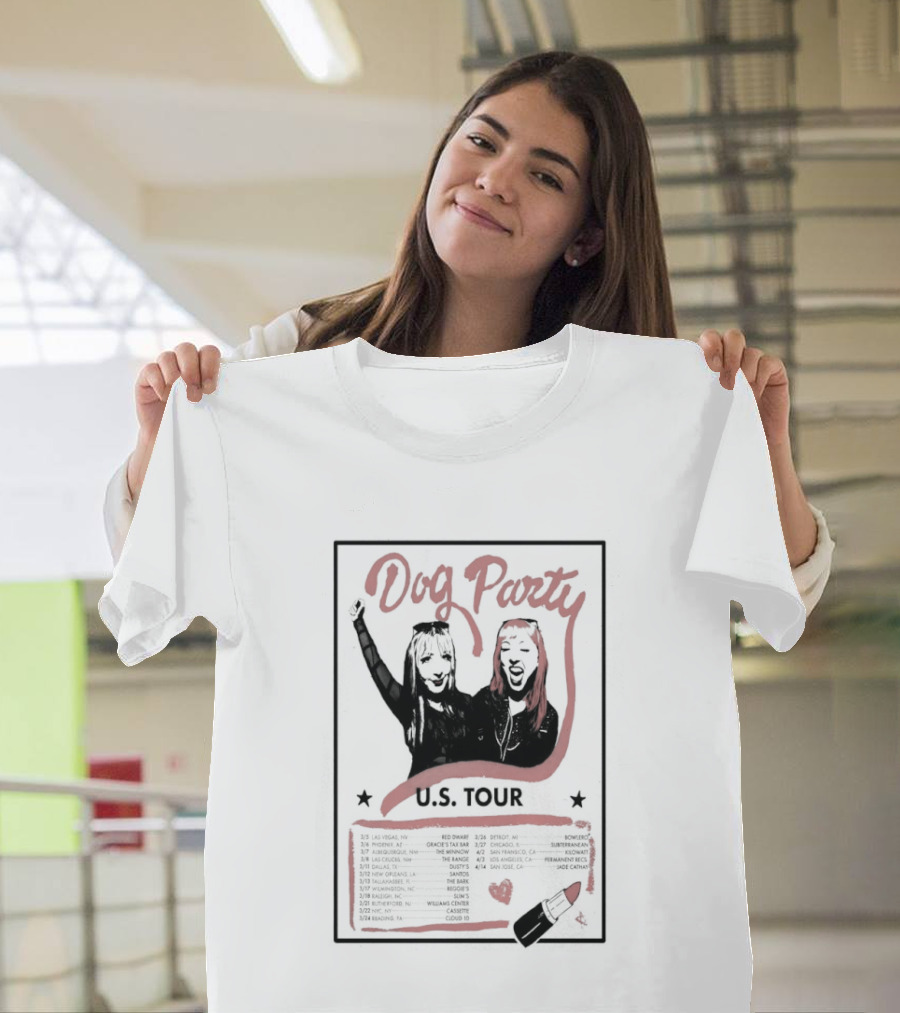 Dog Party 2026 US Tour Band T-Shirt