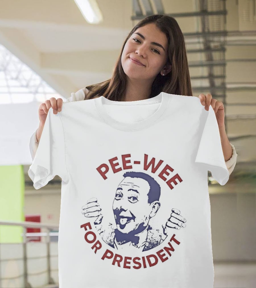 Pee Wee For President Cult Comedy Iconic Campaign T-Shirt