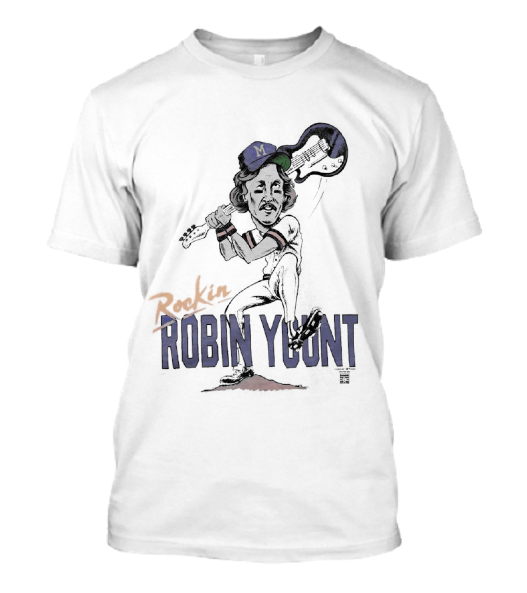 Rockin' Robin Yount Milwaukee Brewers Baseball Legend T-Shirt