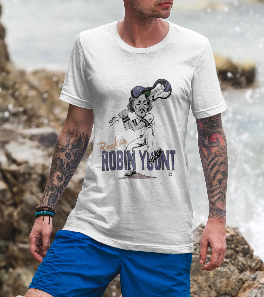 Rockin' Robin Yount Milwaukee Brewers Baseball Legend T-Shirt