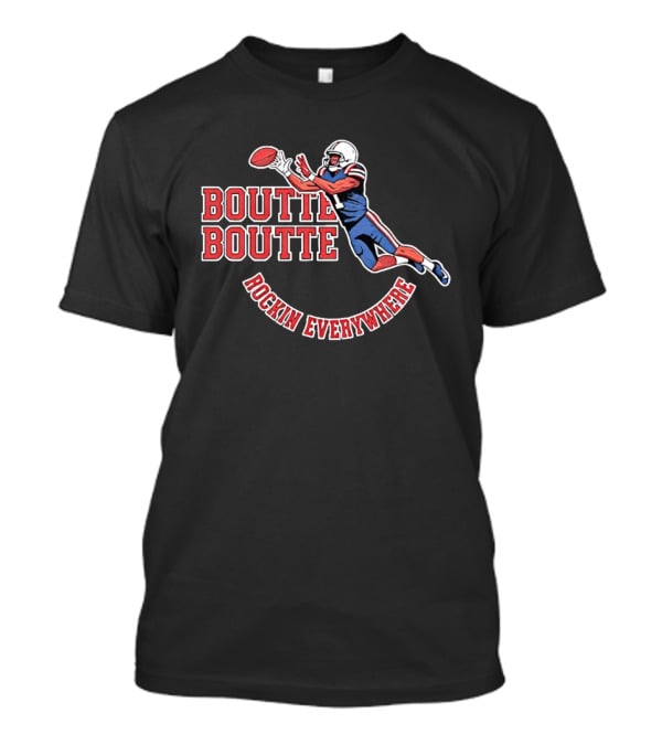 Boutte Boutte Rockin Everywhere Kayshon Boutte New England Patriots Football T-Shirt