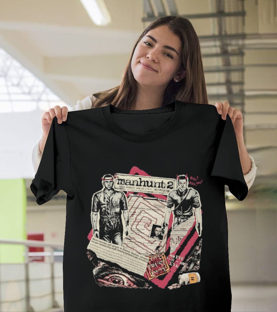 Manhunt 2 Psychiatric Evaluation Trust Cover Fragment Dissociative Identity An Eye For An Eye T-Shirt