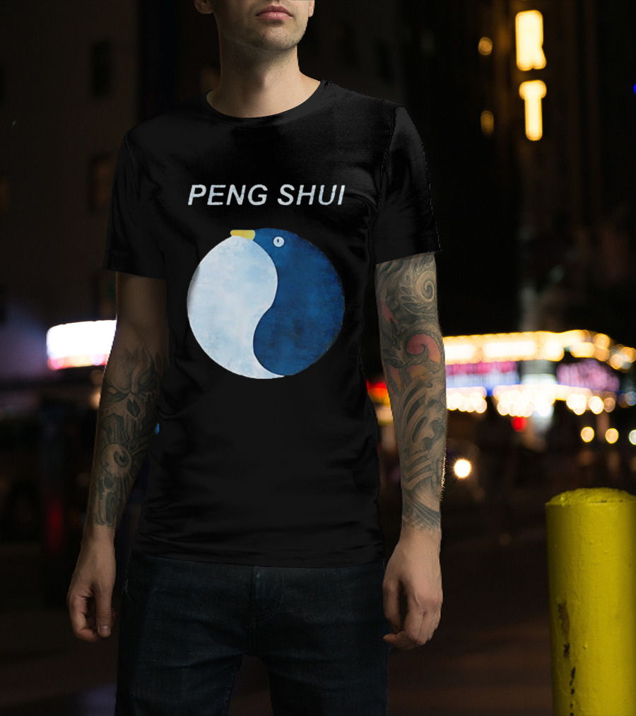 Peng Shui Feng Shui Penguin Yin Yang T-Shirt