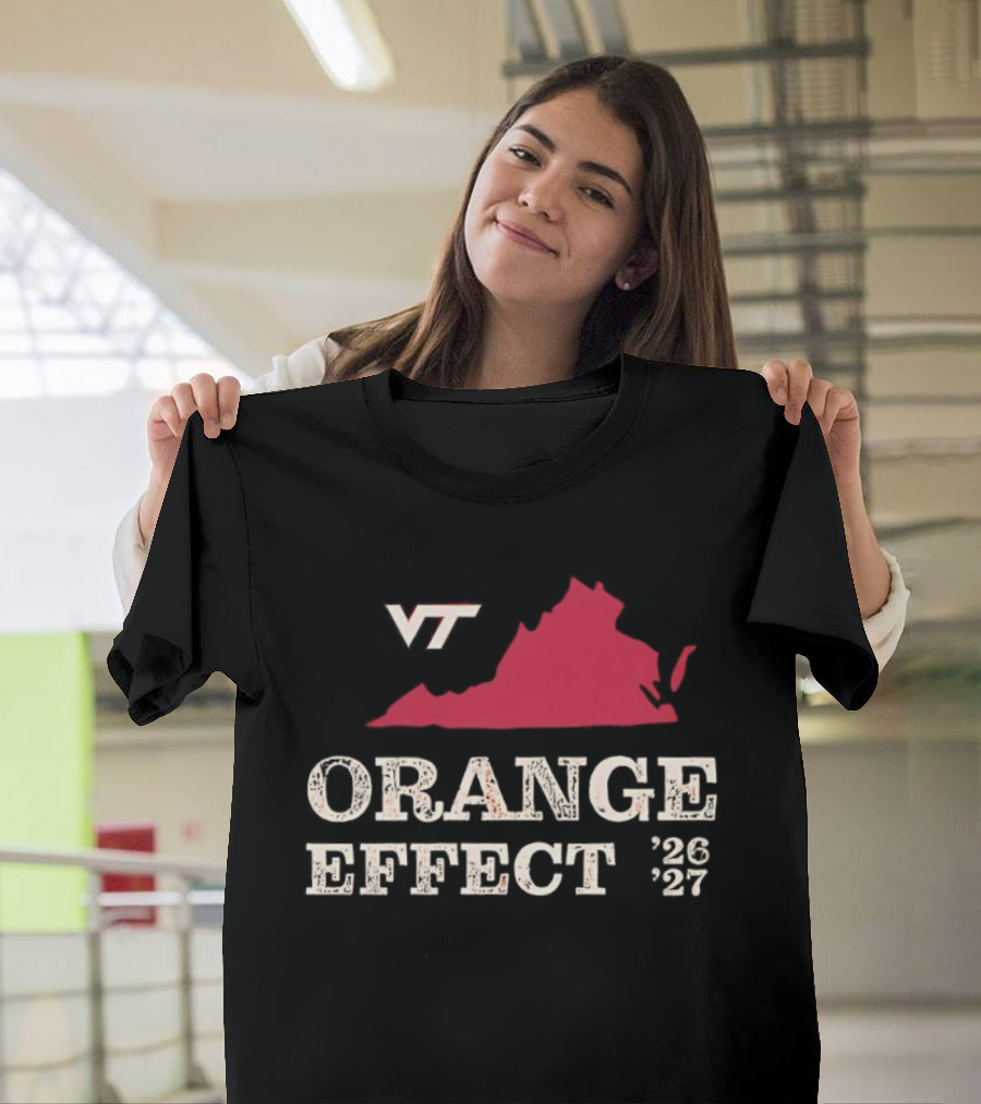 VT Hokies Orange Effect Virginia 2026 2027 T-Shirt