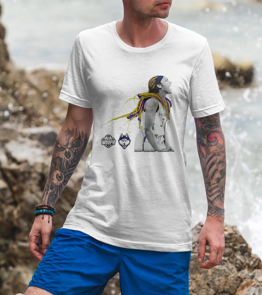 Aaliyah Edwards UConn Huskies WNBPA Athlete With Vibrant Hair T-Shirt