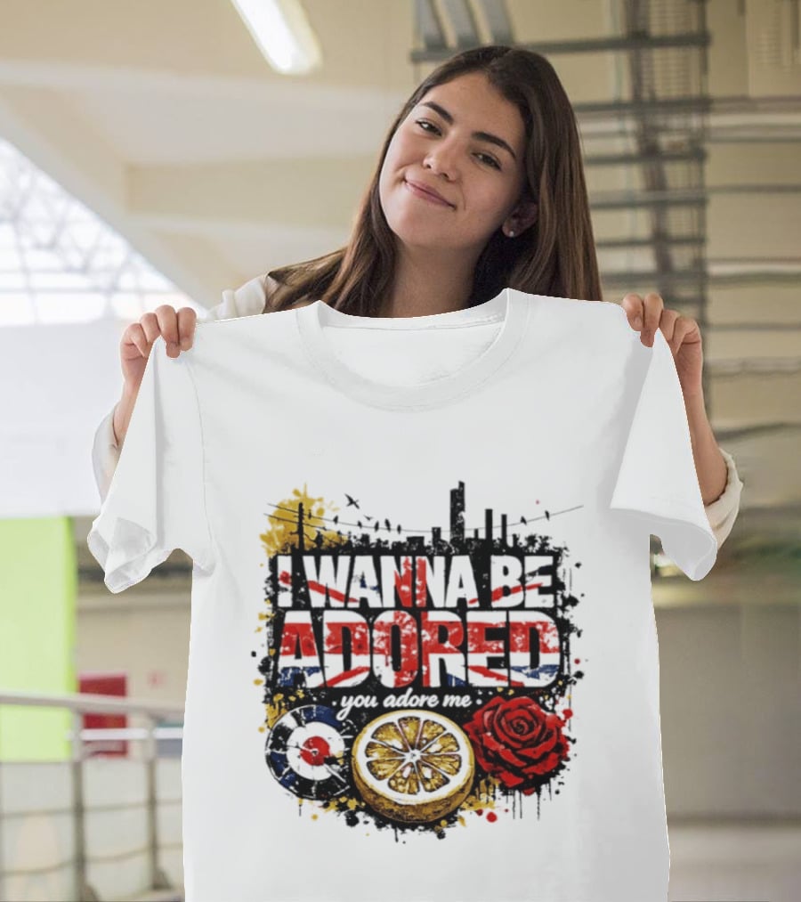I Wanna Be Adored You Adore Me Urban Rose Lemon Skyline T-Shirt