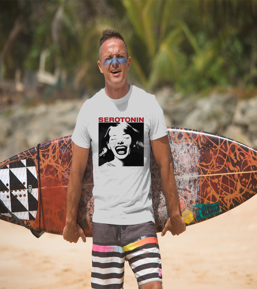Joris Voorn Serotonin Bold Red Joyful Face T-Shirt
