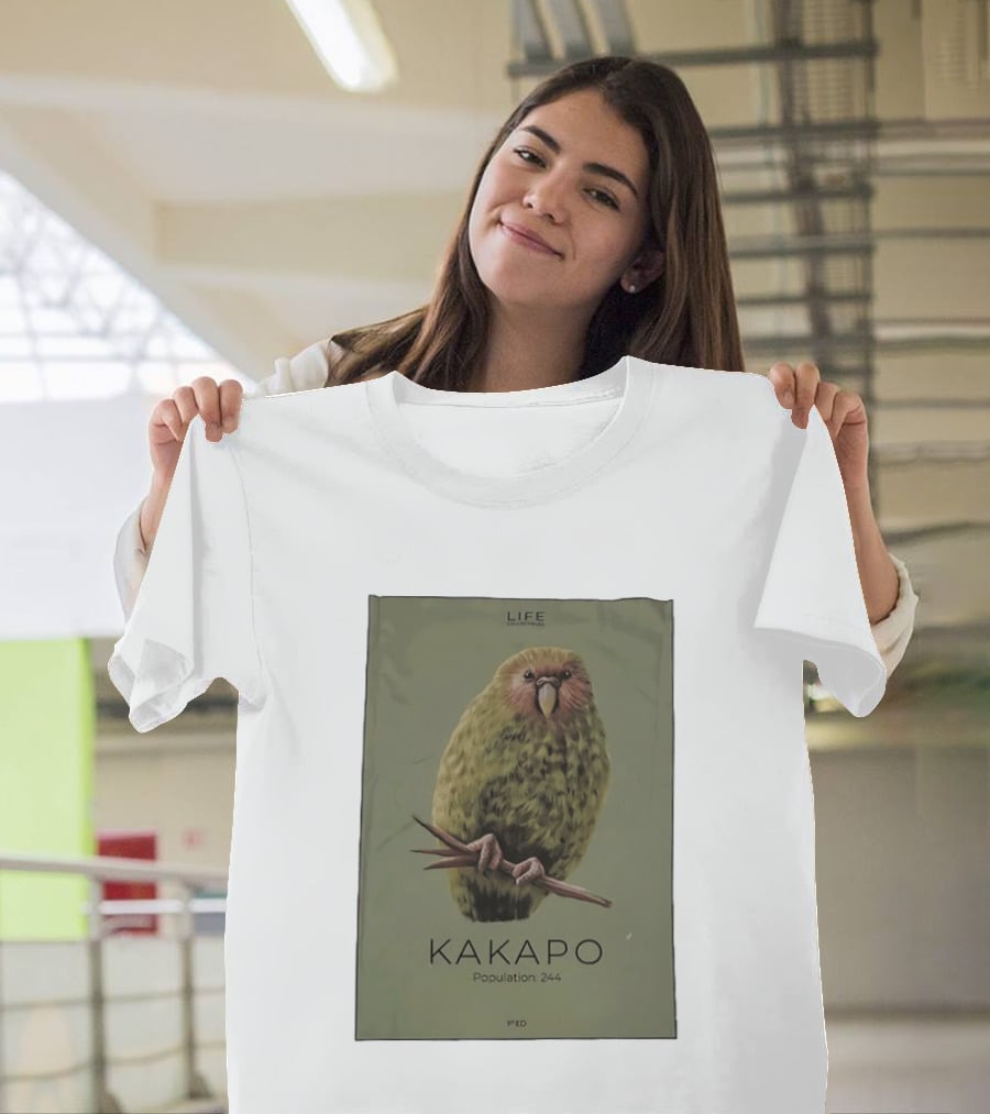 Life Conservation Kakapo Population 244 1st Edition T-Shirt