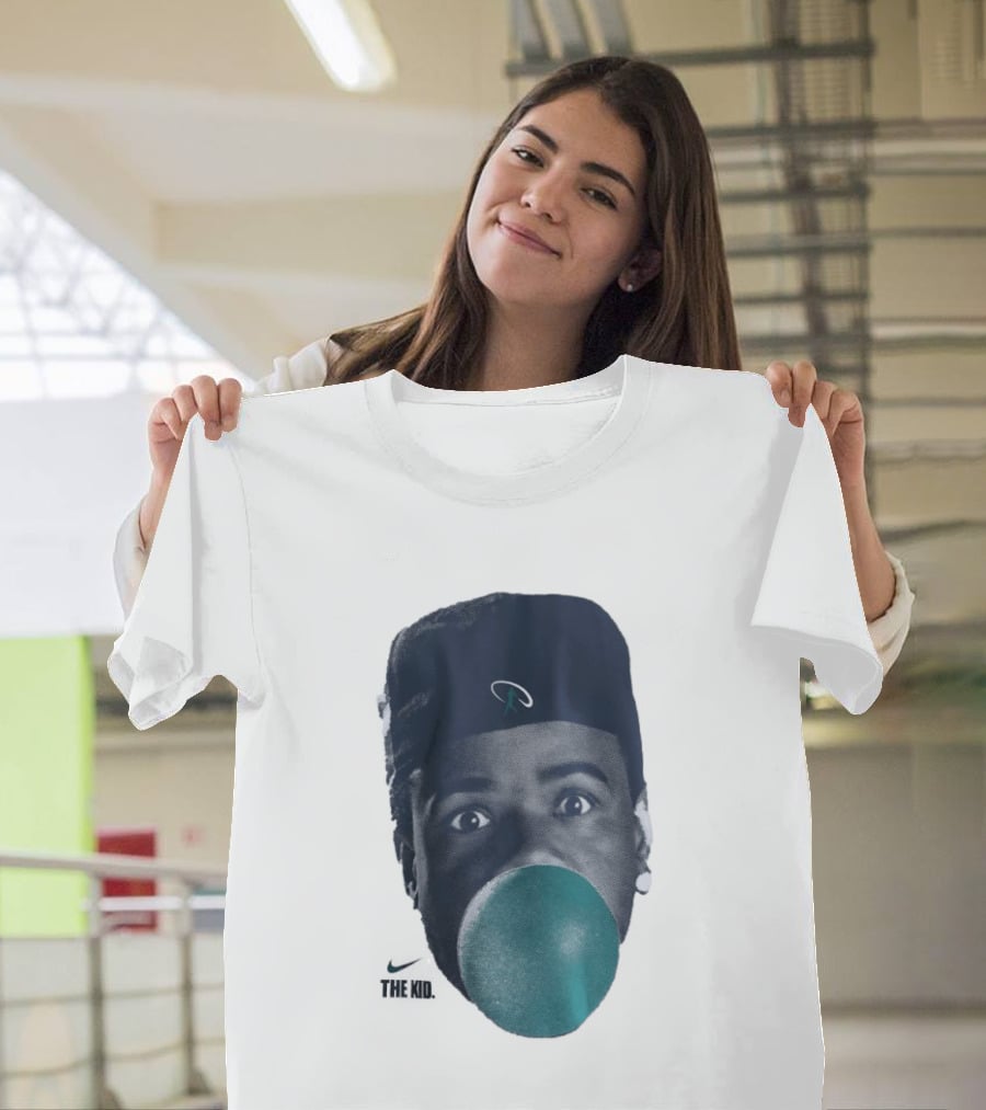 Ken Griffey Jr The Kid Seattle Mariners Hat Bubblegum T-Shirt
