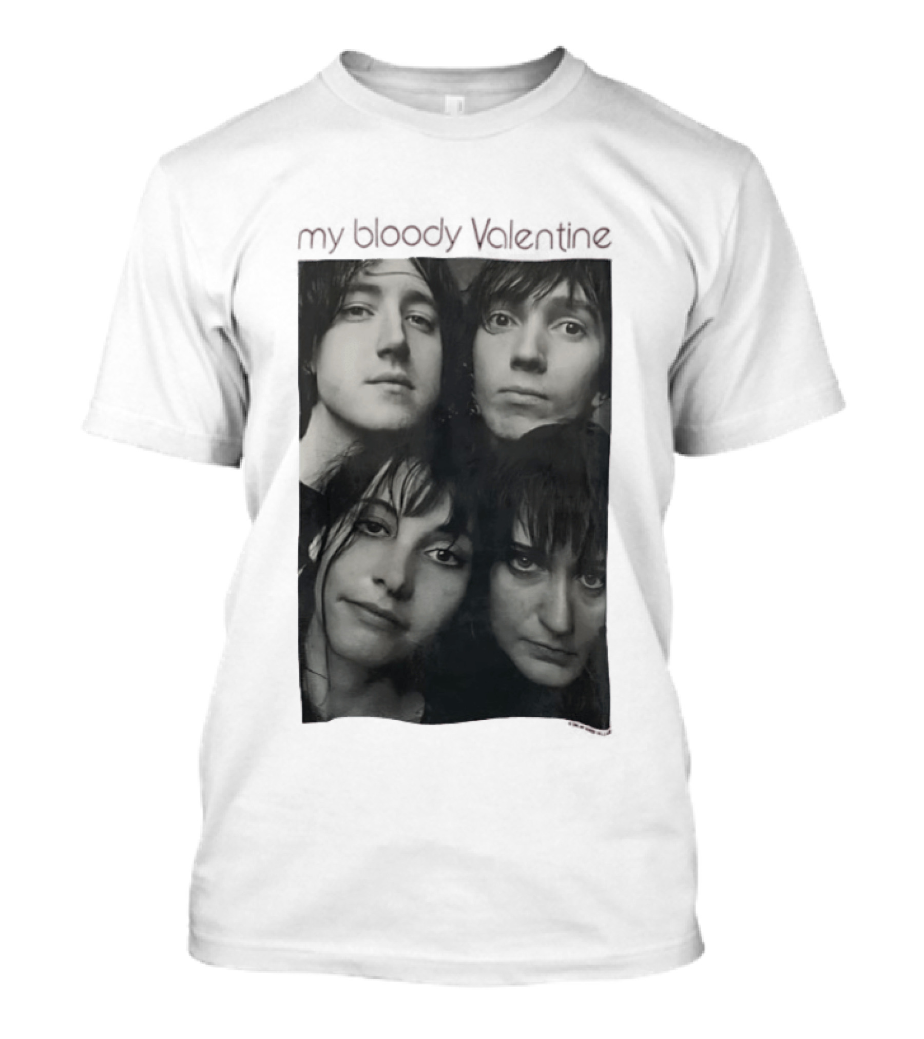 My Bloody Valentine Kevin Shields Bilinda Butcher Colm O'Ciosoig Deb Googe Vintage Band Photo T-Shirt