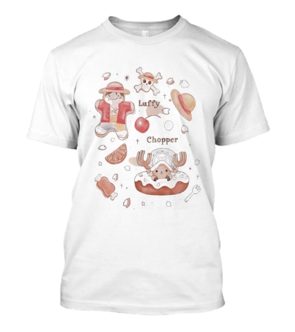 One Piece Luffy Chopper Straw Hat Pirate Adventure T-Shirt